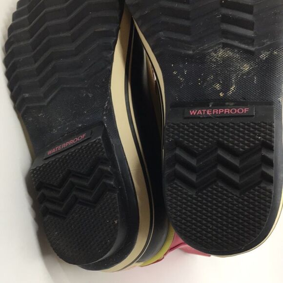 Sorel Yoot Pac Winter Snow Boot Size 5 Pink leather Waterproof faux Sherpa - Picture 7 of 16